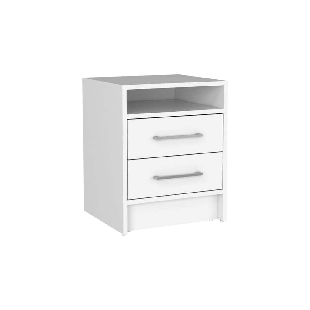 TuHome - Eter Nightstand White MDF - Black