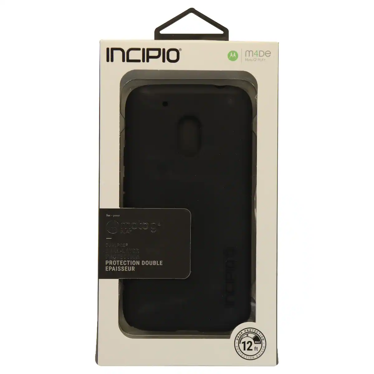 INCIPIO AA m4De Moto G PLAY O Fer pour motoge FLAY DUALP20 4 QUAL-LAVER AVER PROTECTION DOUBLE EPAISSEUR INCIPIO RNE DCASER - S 12 ft