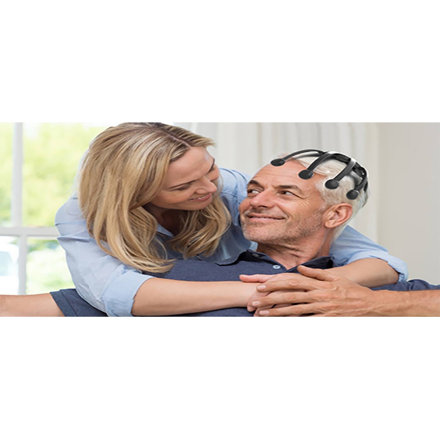 Alt View 1. Azpen - Azpen Head Massager with 14 Massaging Nodes, 5 Vibrating Modes, and Music - Black.