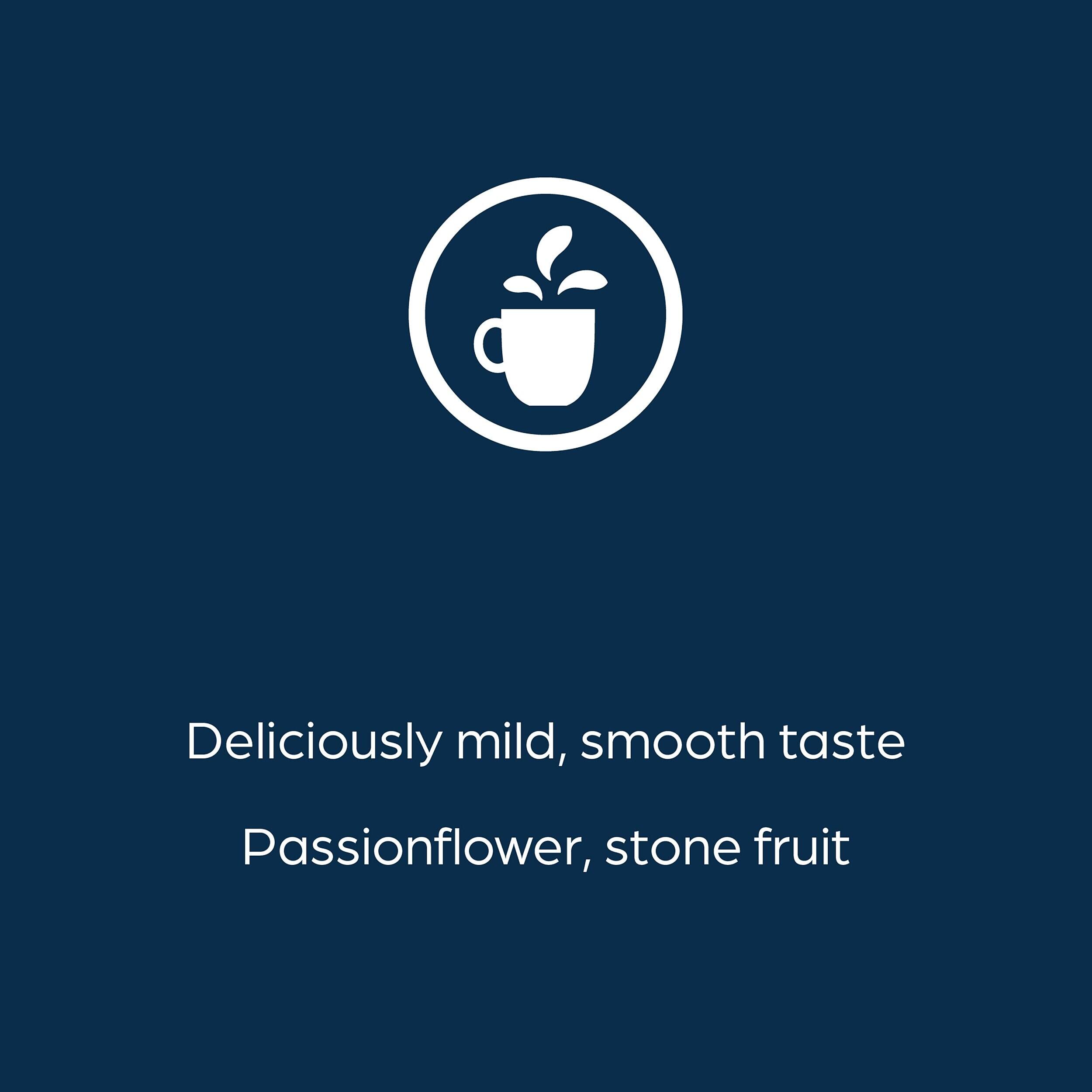 Deliciously mild, smooth taste  
Passionflower, stone fruit