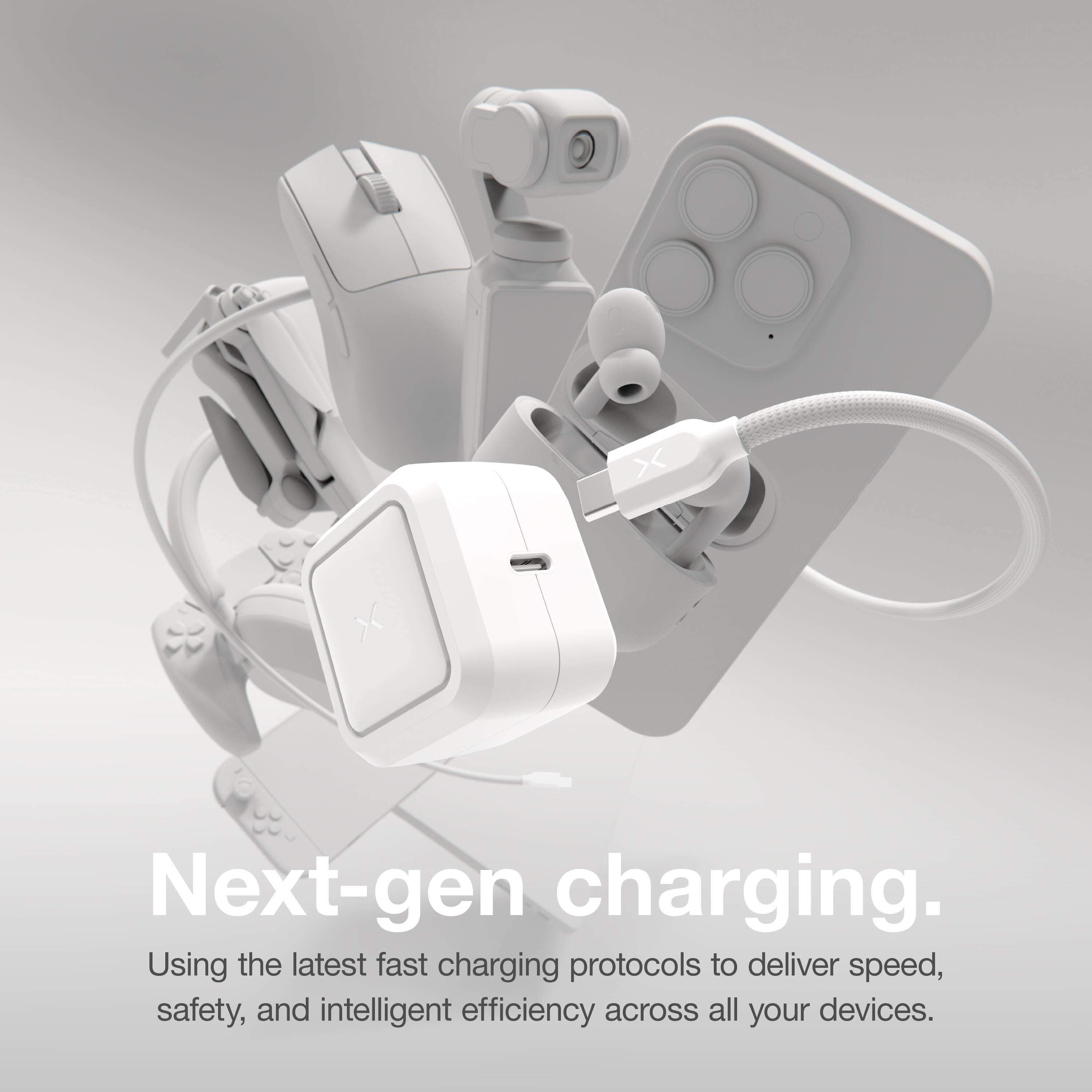 Next-gen charging.

Using the latest fast charging protocols to deliver speed, safety, and intelligent efficiency across all your devices.