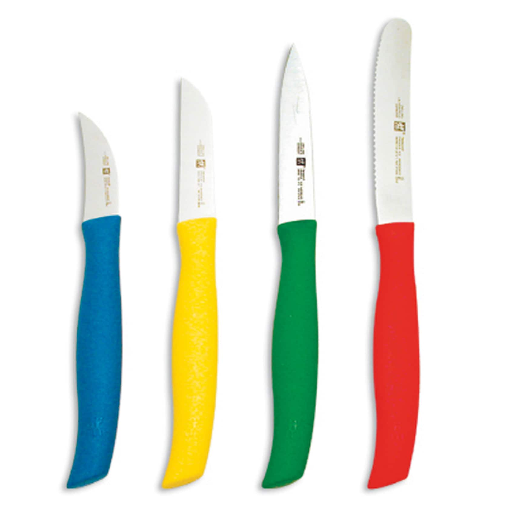 ZWILLING - TWIN Grip 4-pc Multi-Colored Paring Knife Set - Stainless Steel