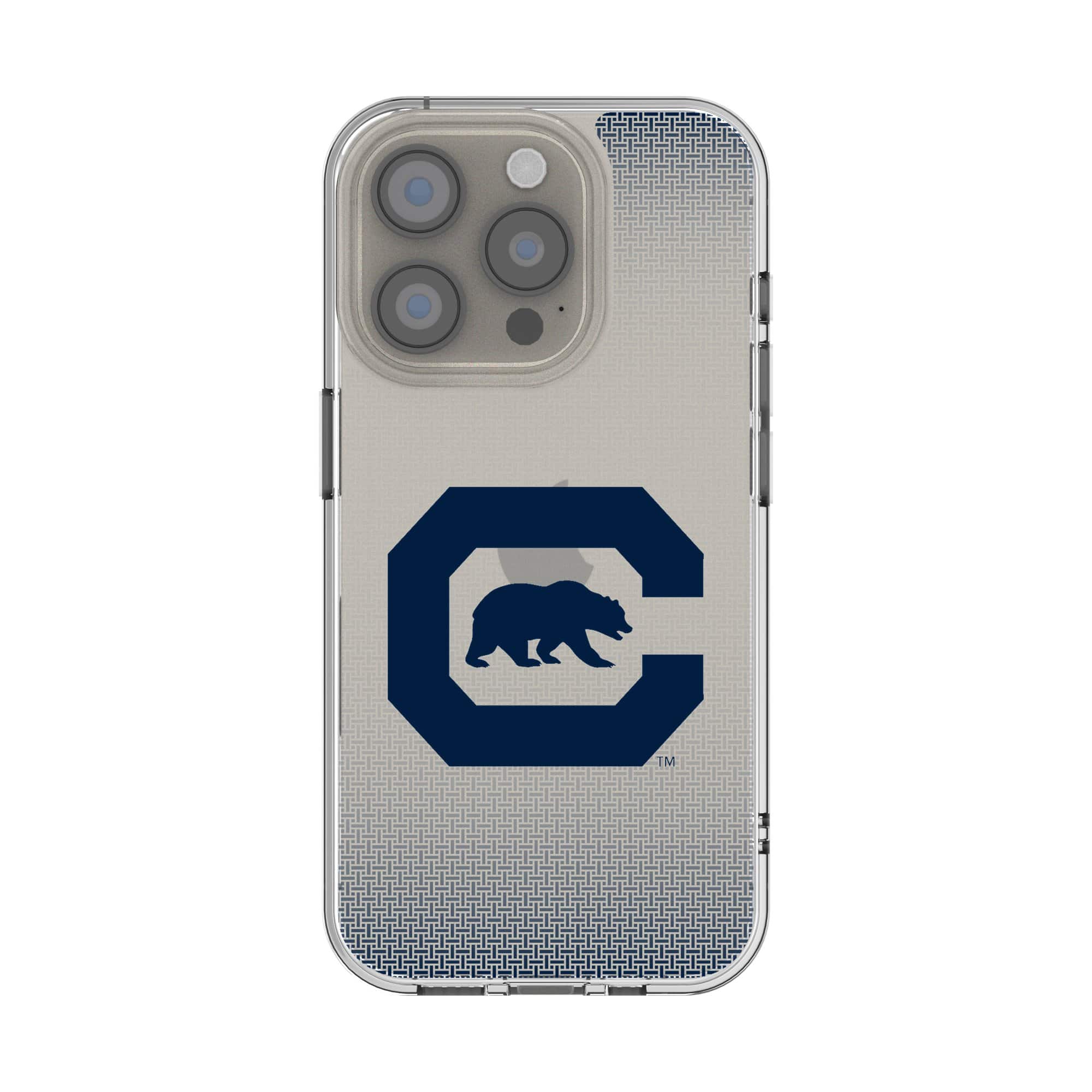Keyscaper - NCAA - Cal Bears Linen Logo iPhone Clear Case - 16 Pro Max - Multicolor