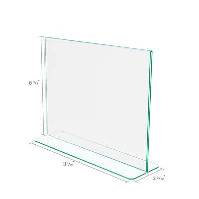 Alt View 4. Deflecto - Superior Image Horizontal Document Holder, 11" x "8.5", Table Top Acrylic - Clear.