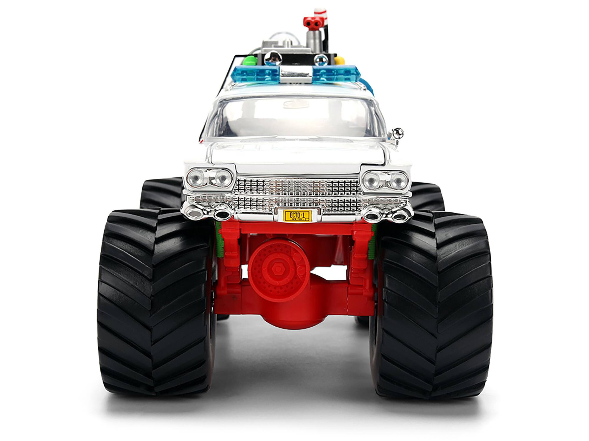 Alt View 5. Jada - 1959 Cadillac Ambulance Ecto-1 "Ghostbusters" (1984) Movie Monster Truck Version 1/24 Diecast Model Car by Jada - Multicolor.