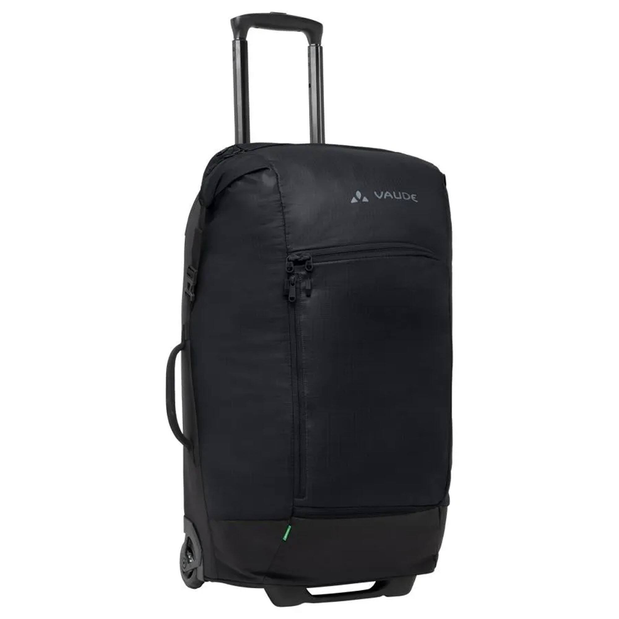Front. VAUDE - Vaude CityTravel 60 Mid-Sized Trolley with Roll Closure - Black - Black.