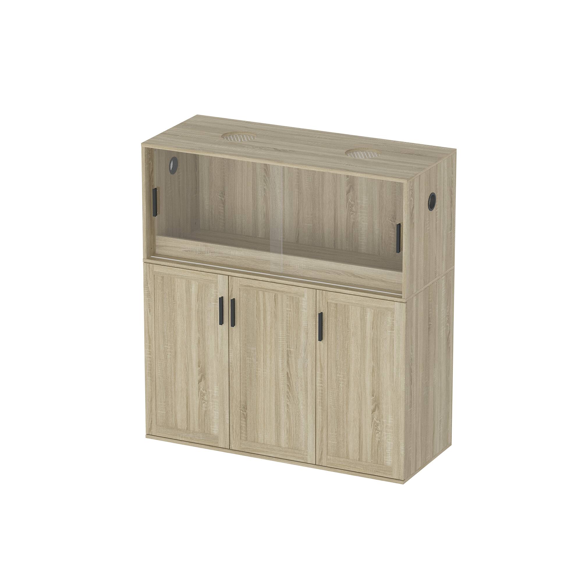 Angle. Famapy - Famapy Multi - Functional Kitchen Cabinet: Adjustable Storage for Organized Living - Wooden.