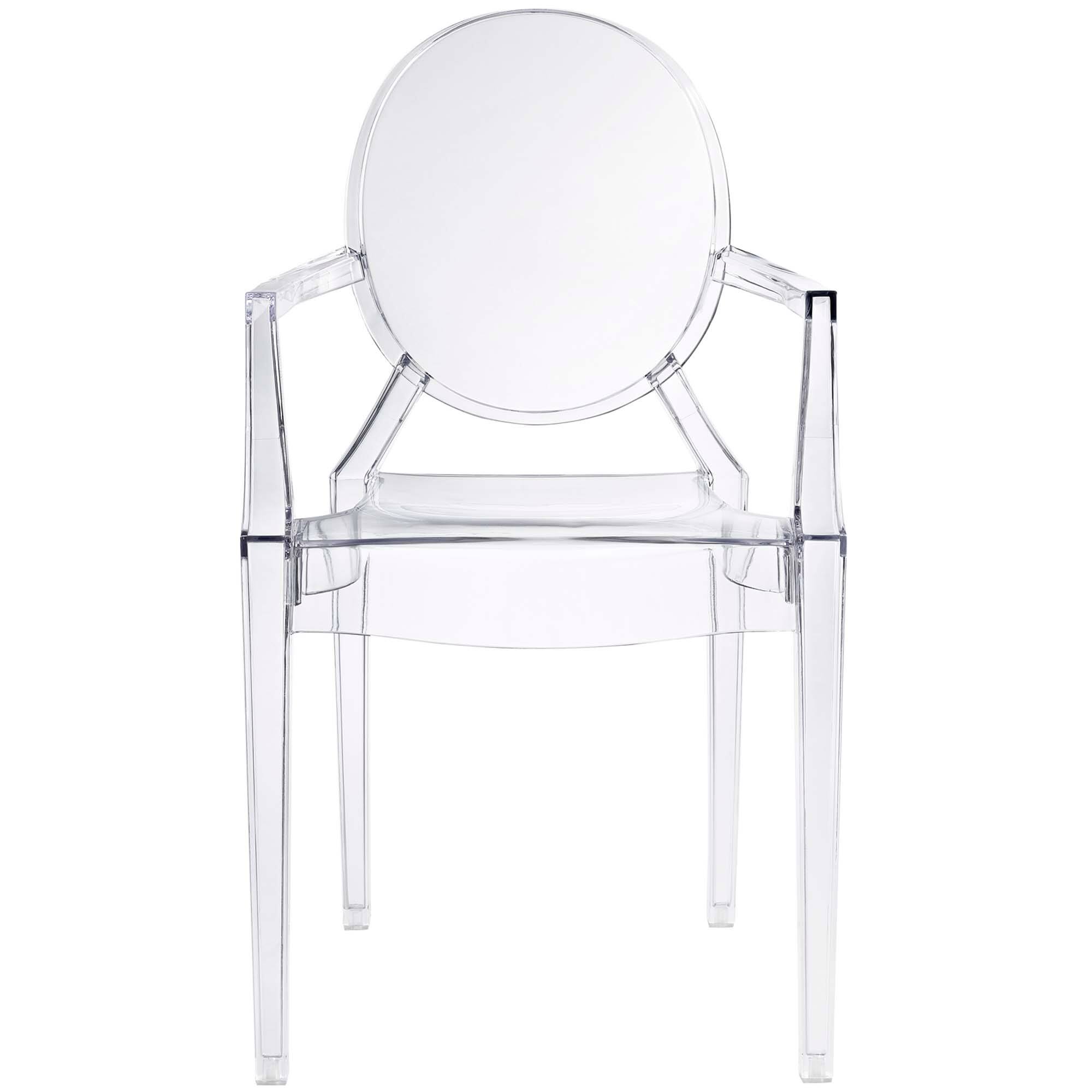Alt View 3. Modway - Casper Dining Armchair by Modway - Clear.