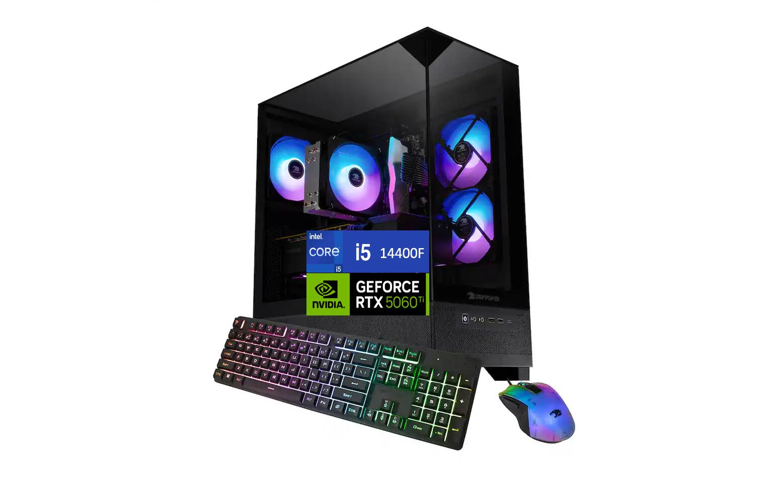 intel CORE i5 14400F  
i5 GEFORCE RTX 5060T  
NVIDIA