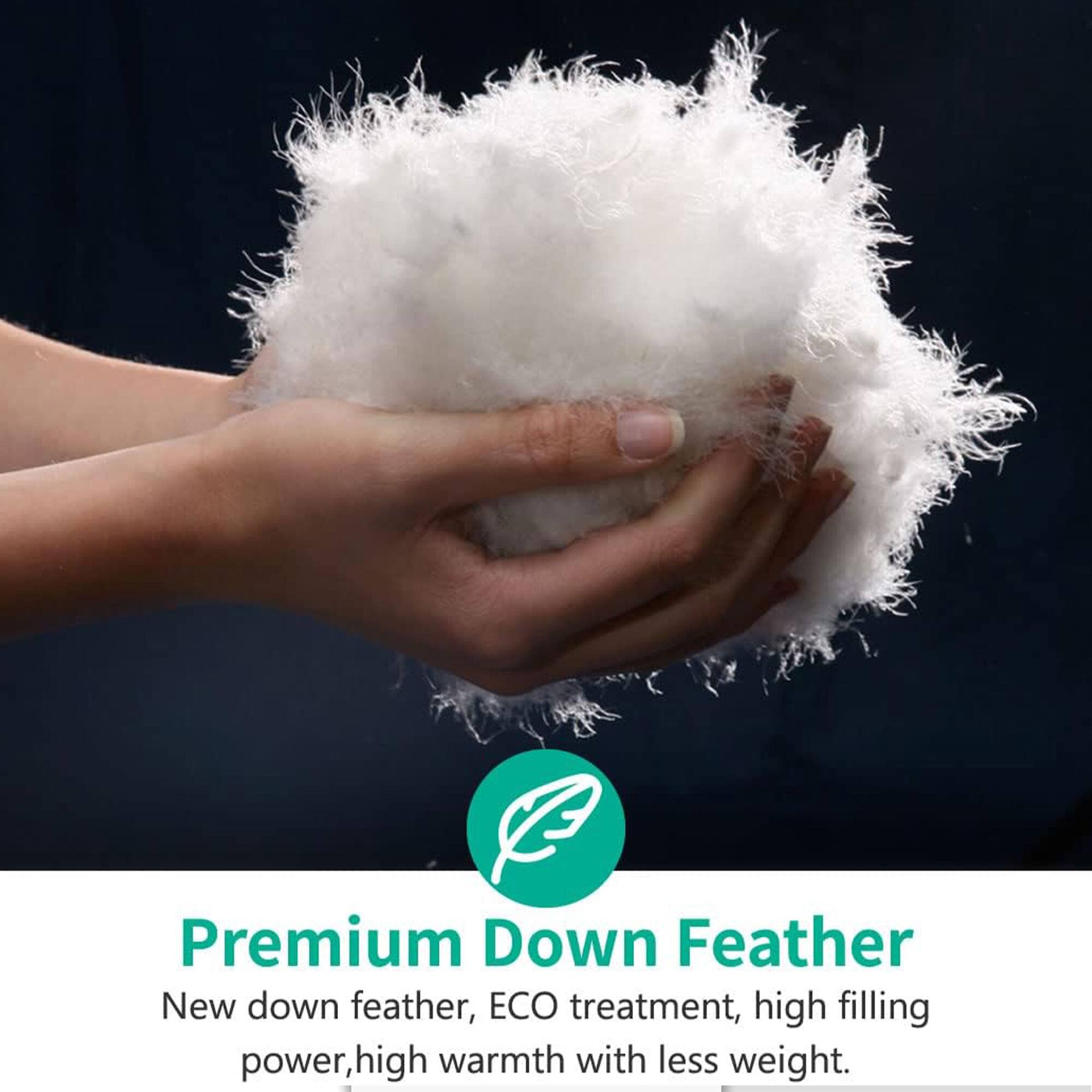 Premium Down Feather  
New down feather, ECO treatment, high filling power, high warmth with less weight.