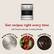 Get recipes right every time with Preset Induction Cooking Modes
- Bring water to boil
- Simmer foods
- Delicately melt