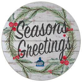 Jardine - West Florida Argonauts 20'' x 20'' Season's Greetings Circle - White