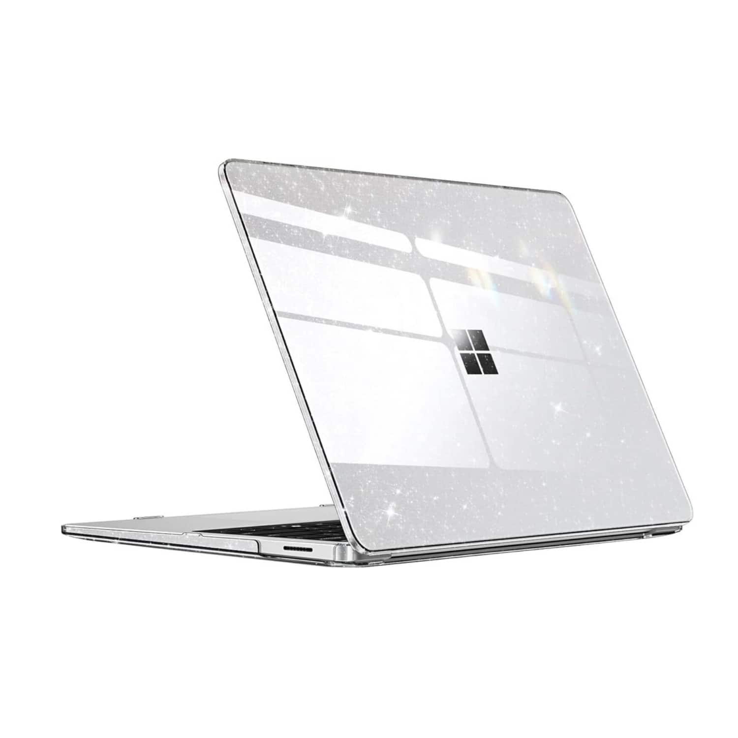 Stock Preferred - Protective Slim Hard Shell Case for Microsoft Surface Laptop 7 - Glittering Clear