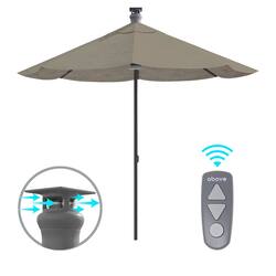 Above Height Series 9 ft. Smart Sunbrella Umbrella with Remote Control ...