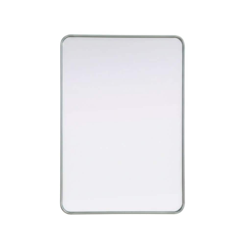 Elegant Decor - Contour Metal Rectangle Mirror 30x40 - Silver price history on PriceWatchPro