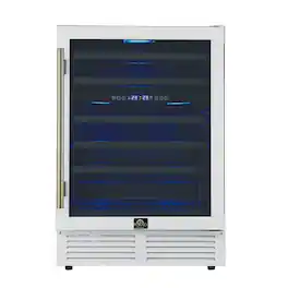 Forno Appliances - Bacchino 51-Bottle Convertible Dual Zone Wine Cooler - White