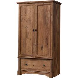 Hivvago - Drawer and Garment Rod Wardrobe Armoire - Rustic Oak