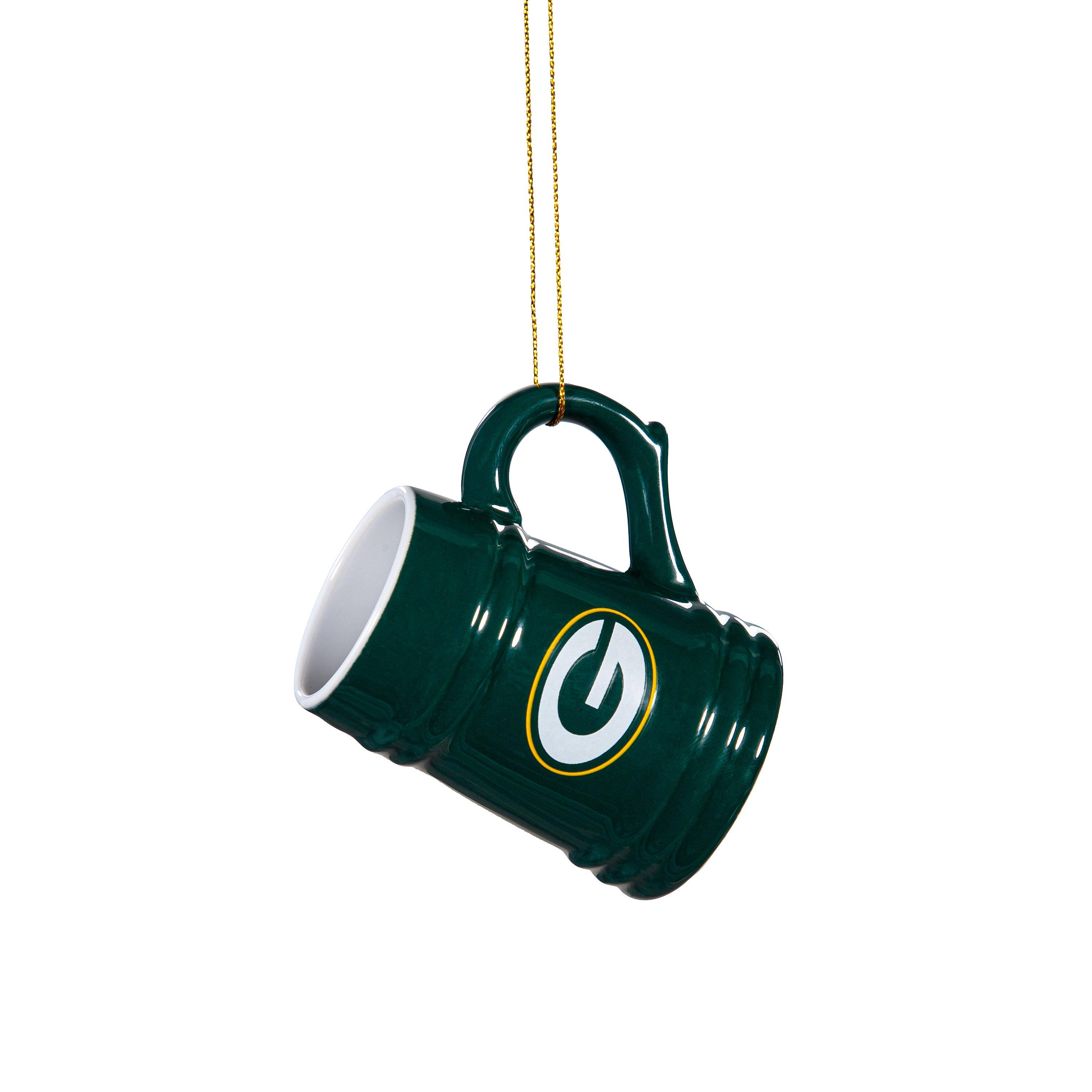 Alt View 1. Evergreen Enterprises - Green Bay Packers Two-Pack 3" Mini Stein Ornament Set - Multicolor.