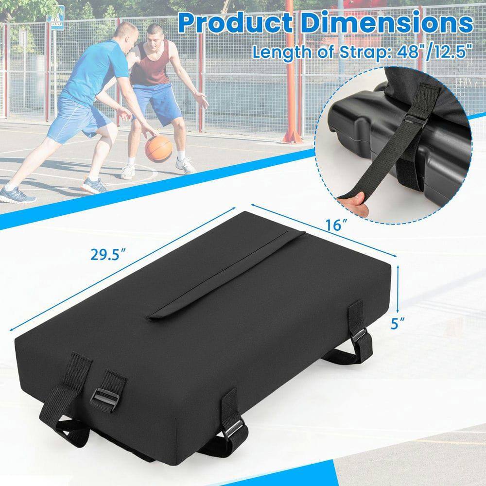 Product Dimensions  
Length of Strap: 48" / 12.5"  
29.5"  
16"  
5"