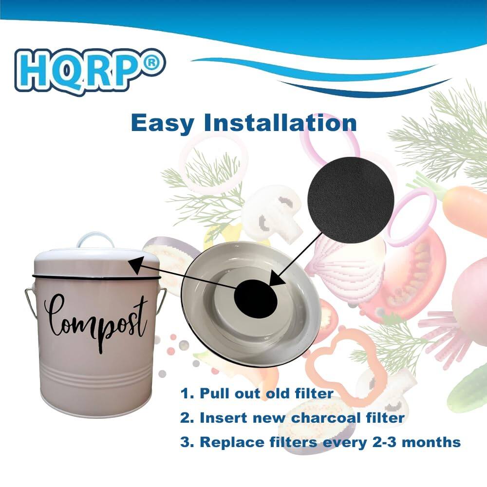 HQRP® Easy Installation  
1. Pull out old filter  
2. Insert new charcoal filter  
3. Replace filters every 2-3 months