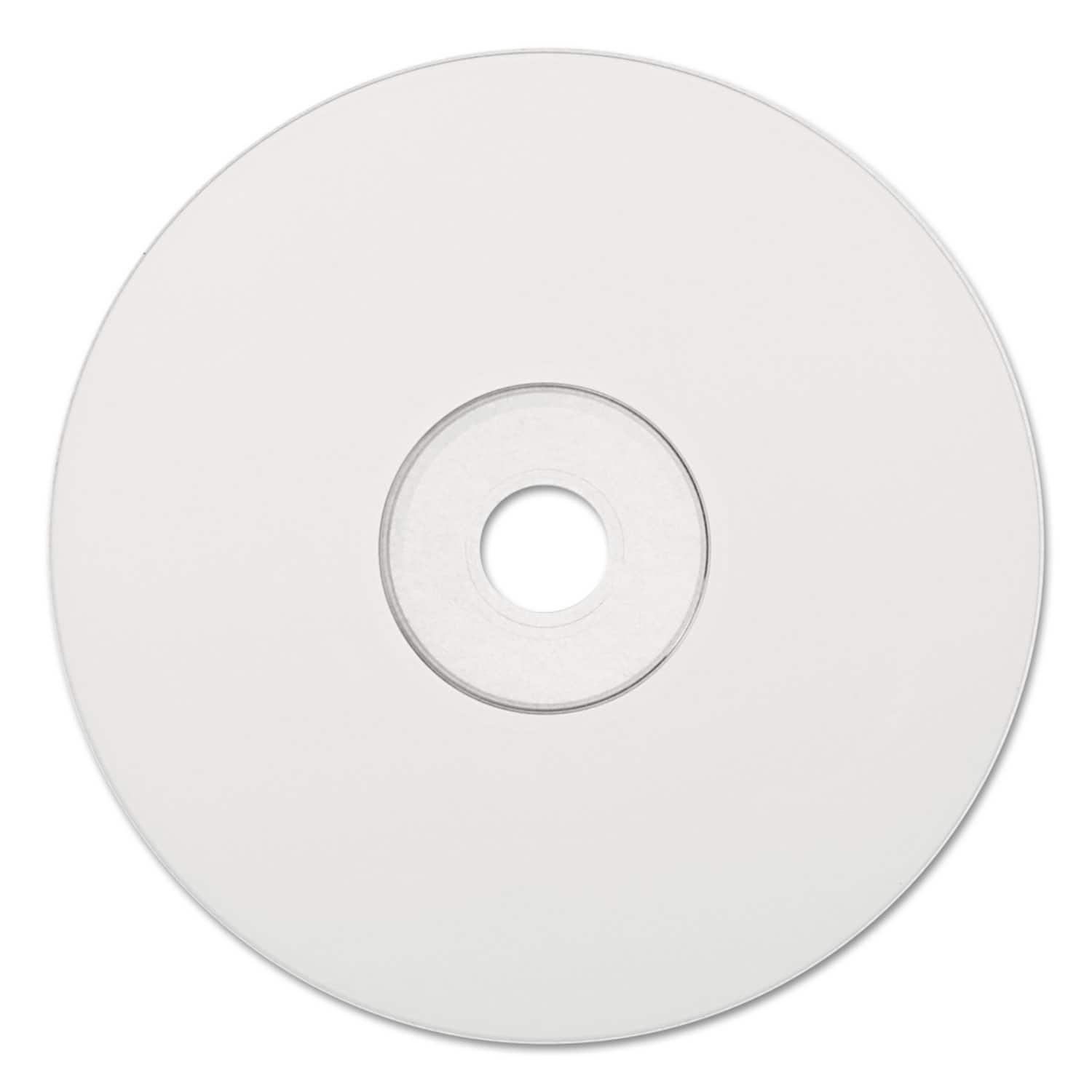 Verbatim 700 MB 52X CD R Inkjet Printable 100 Packs Spindle Media