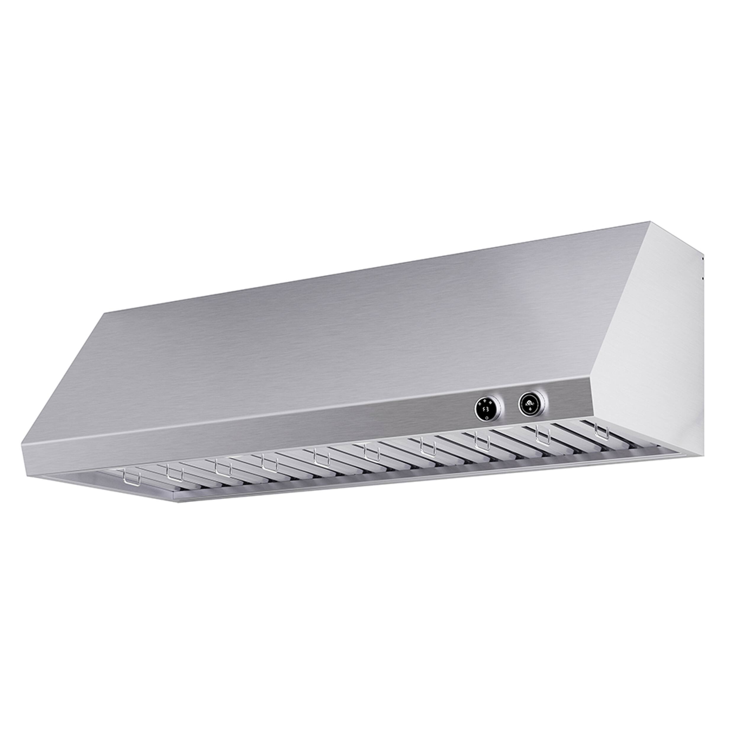 Alt View 3. Forno Appliances - Biagio 60" Wall Mounted Vented Range Hood - Silver.