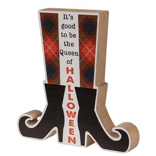 BreeBe - *Queen of Halloween Witch Boots Shelf Sitter - Multicolor