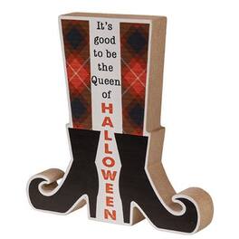 BreeBe - *Queen of Halloween Witch Boots Shelf Sitter - Multicolor