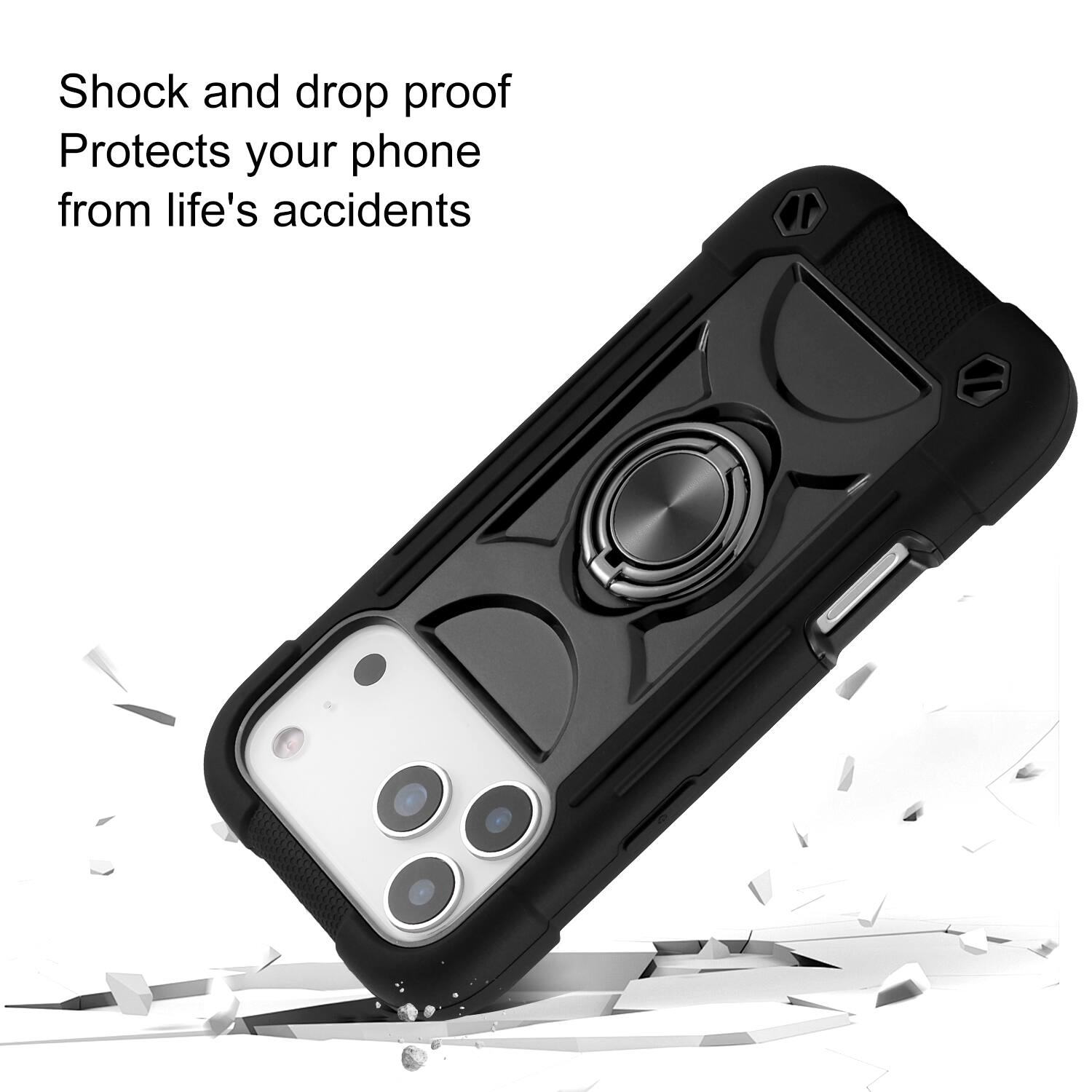 Shock and drop proof  
Protects your phone from life's accidents