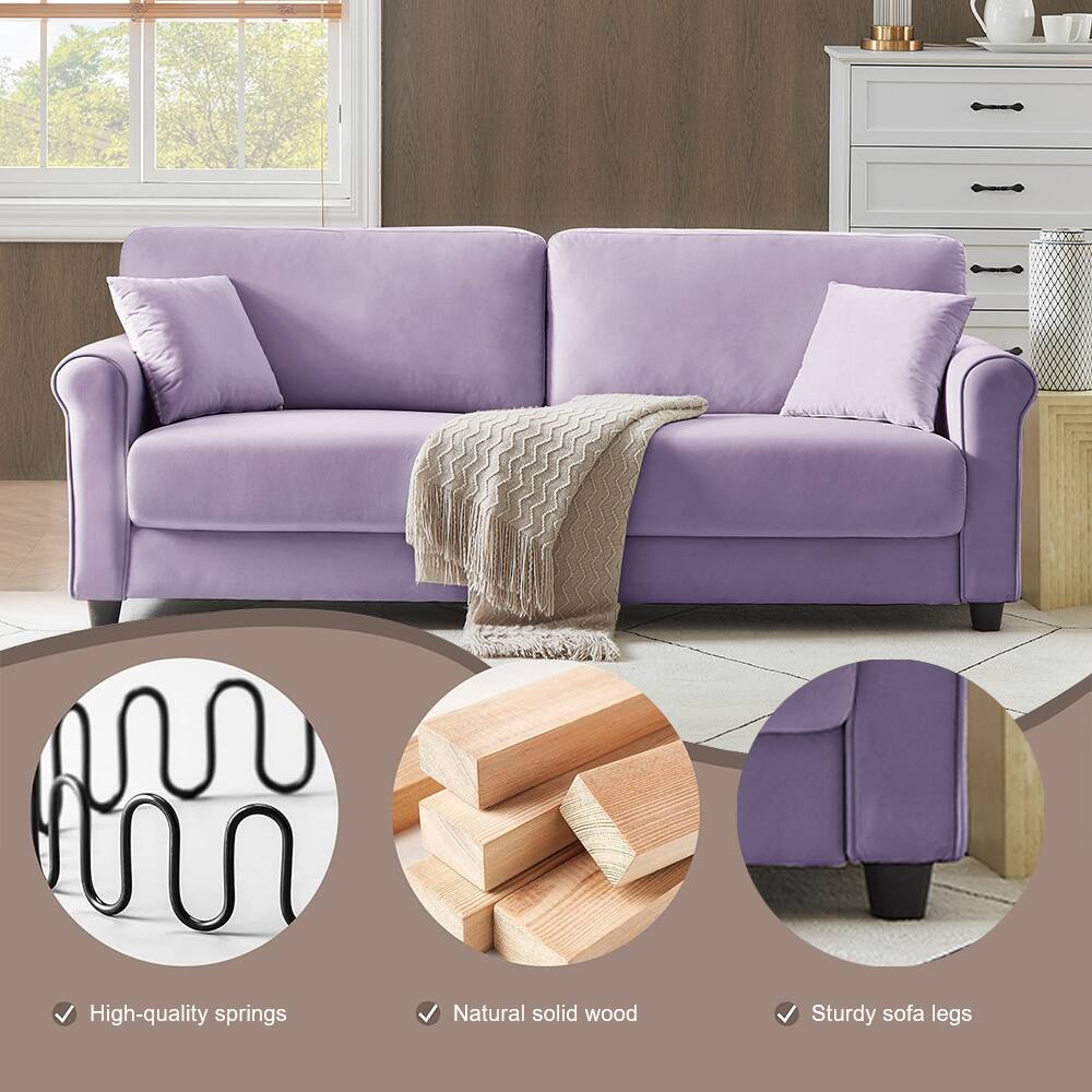 - High-quality springs
- Natural solid wood
- Sturdy sofa legs
