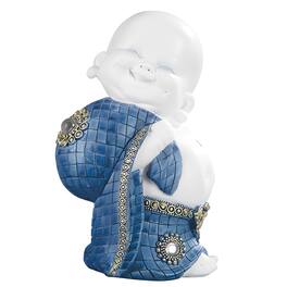 FC Design - 6.75"H Monk Smiling Figurine Statue Office Desk Tabletop Home Decor Gift - Multi-Color