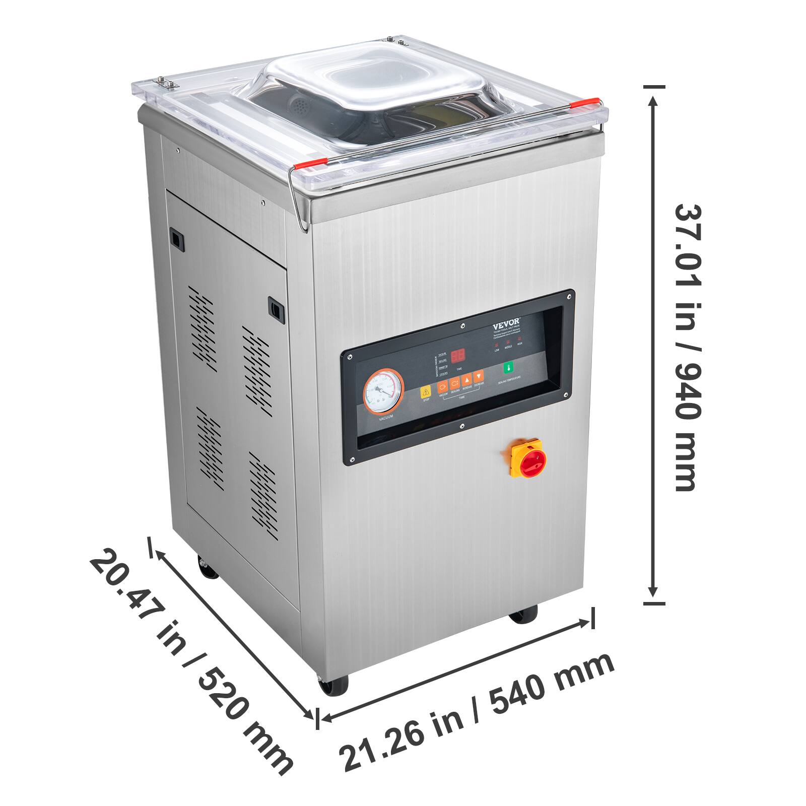 VEVON L D - 20.47 in / 520 mm, 21.26 in / 540 mm, 37.01 in / 940 mm