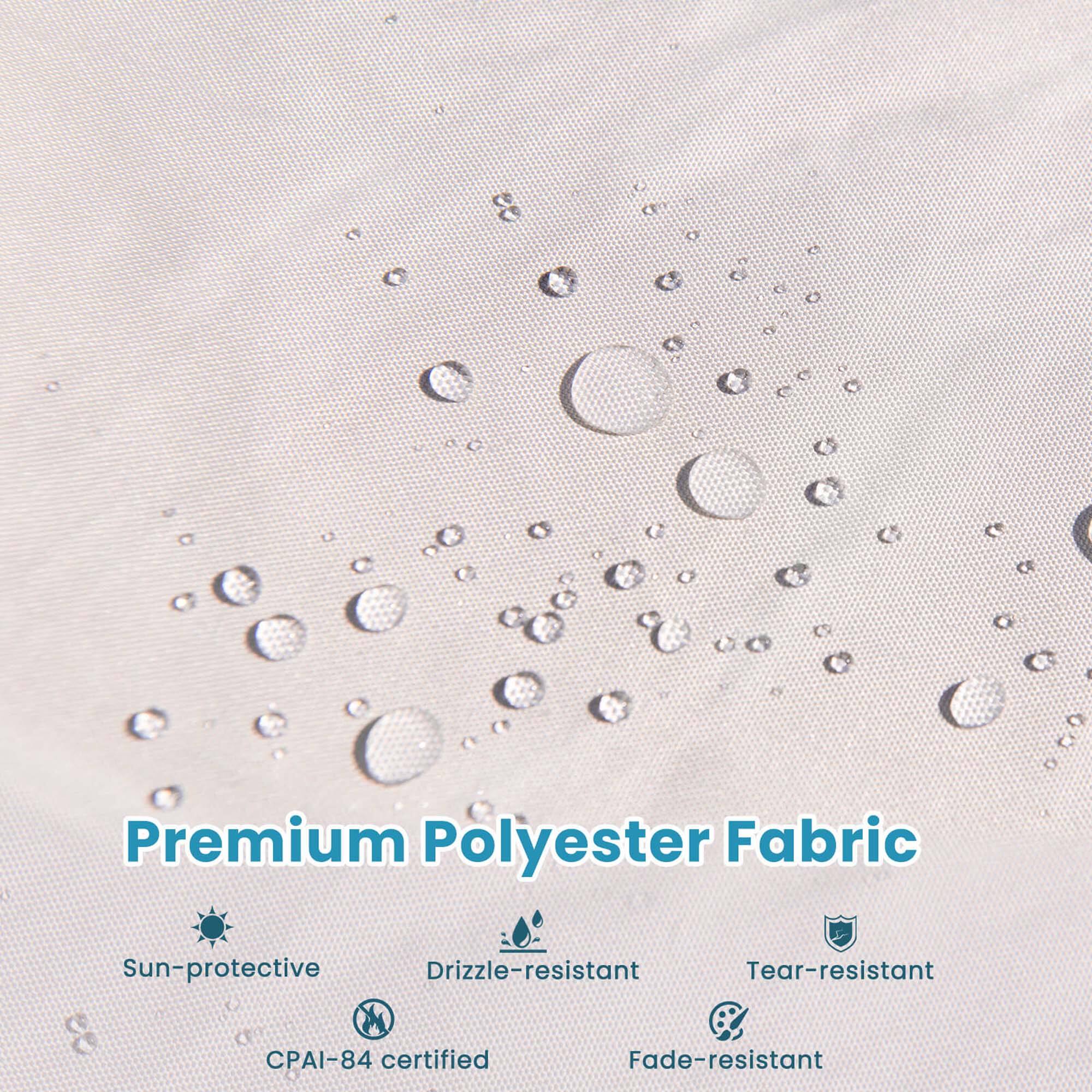 Premium Polyester Fabric Sun-protective Drizzle-resistant Tear-resistant R CPAI-84 certified Fade-resistant
