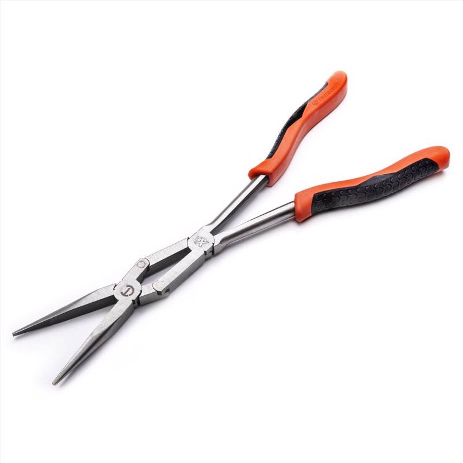 Left. Crescent - Crescent 13-1/2 in. Alloy Steel Straight Long Reach Pliers.