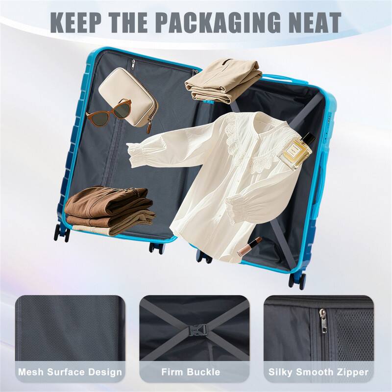 KEEP THE PACKAGING NEAT

Mesh Surface Design  
Firm Buckle  
Silky Smooth Zipper