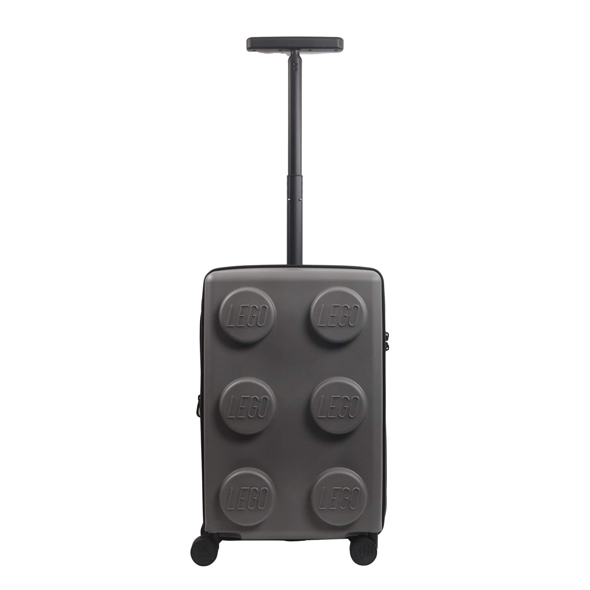 LEGO - Signature Brick 2x3 Trolley Expandable 21.5 inch carry-on luggage - Gray