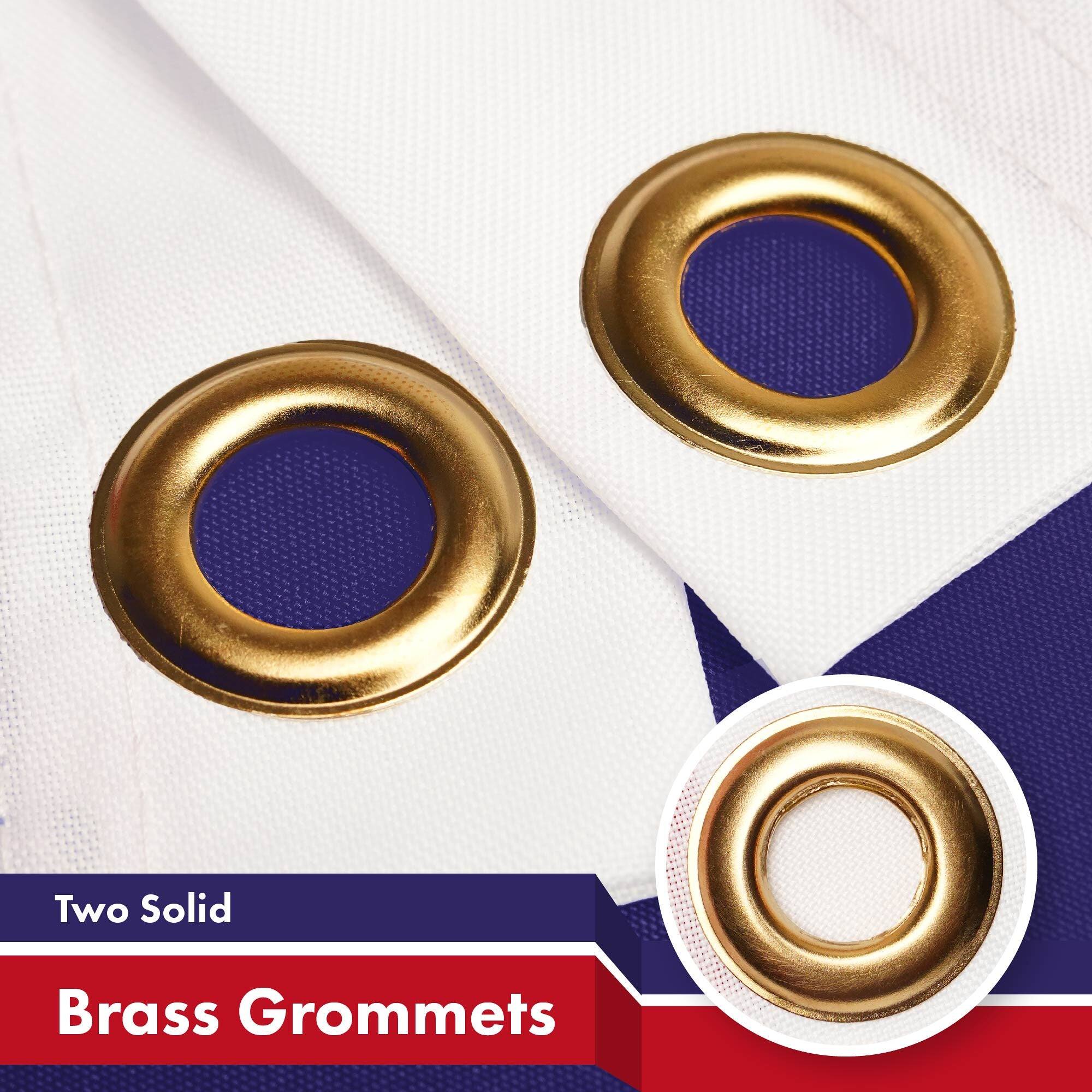 Two Solid Brass Grommets