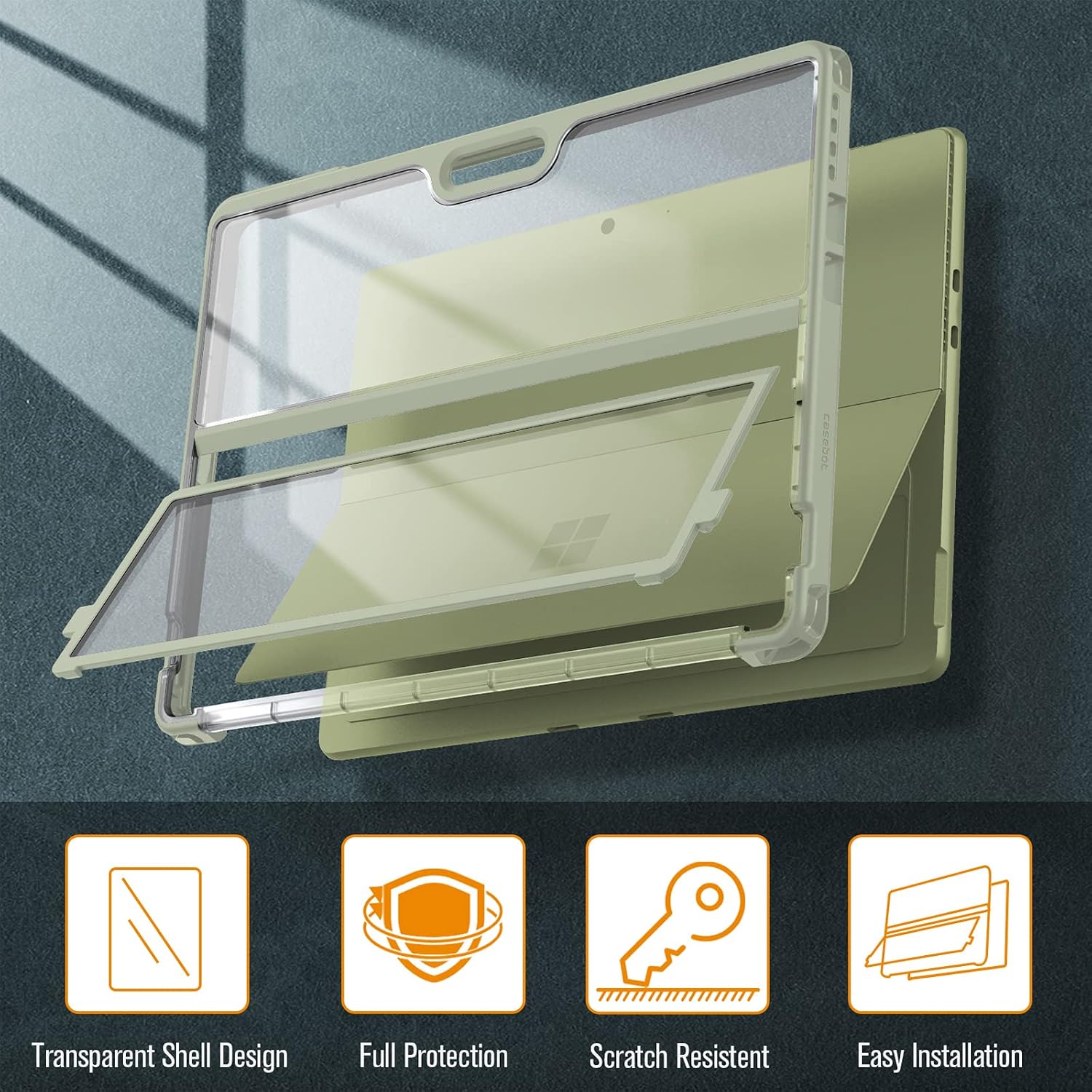 Transparent Shell Design  
Full Protection  
Scratch Resistant  
Easy Installation