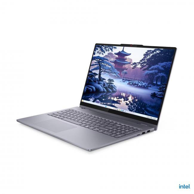 Alt View 2. Lenovo - Lenovo IdeaPad 5i 16" WUXGA IPS Touchscreen Convertible 2-in-1 Notebook Intel Core Ultra 5 225U 16GB RAM 512GB SSD Luna - Luna Grey.