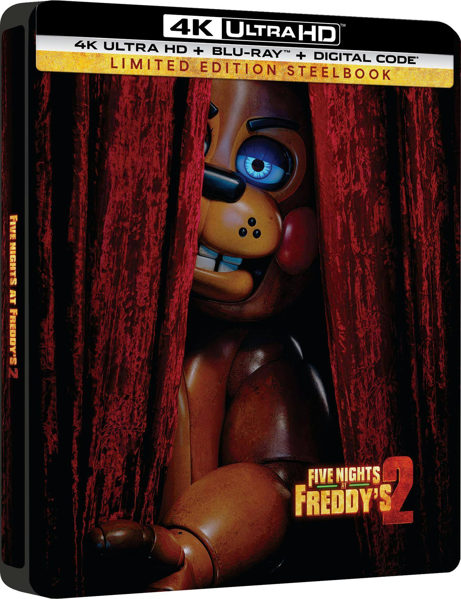 Back. Five Nights at Freddy's 2 (Steelbook)   - 4K Blu-Ray.