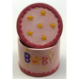 BreeBe - Cermamic Baby Trinket Box - Pink