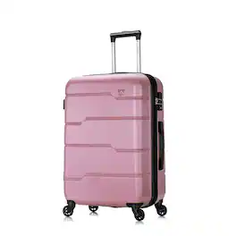 DUKAP - Rodez Lightweight Hardside Spinner Luggage 24" - Rose Gold