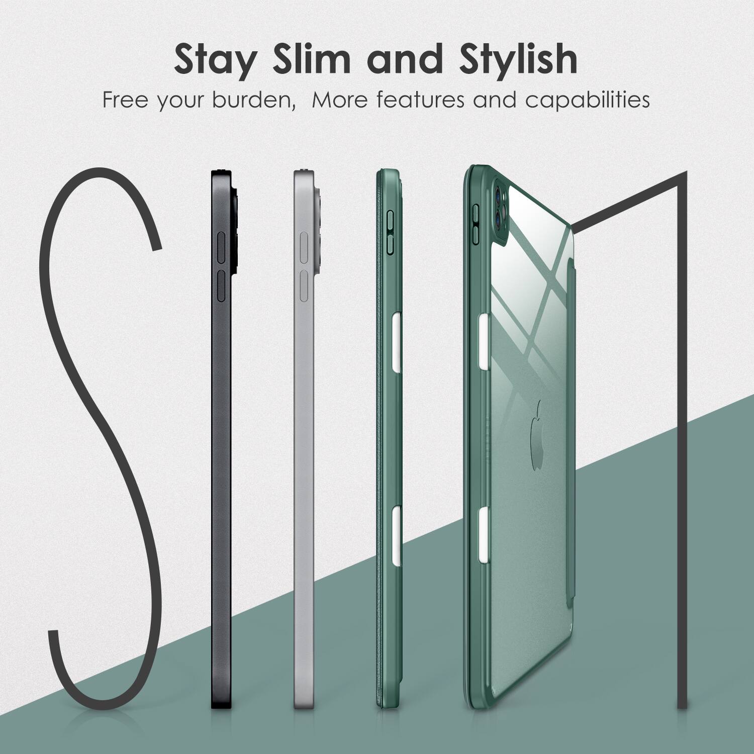Stay Slim and Stylish  
Free your burden, More features and capabilities