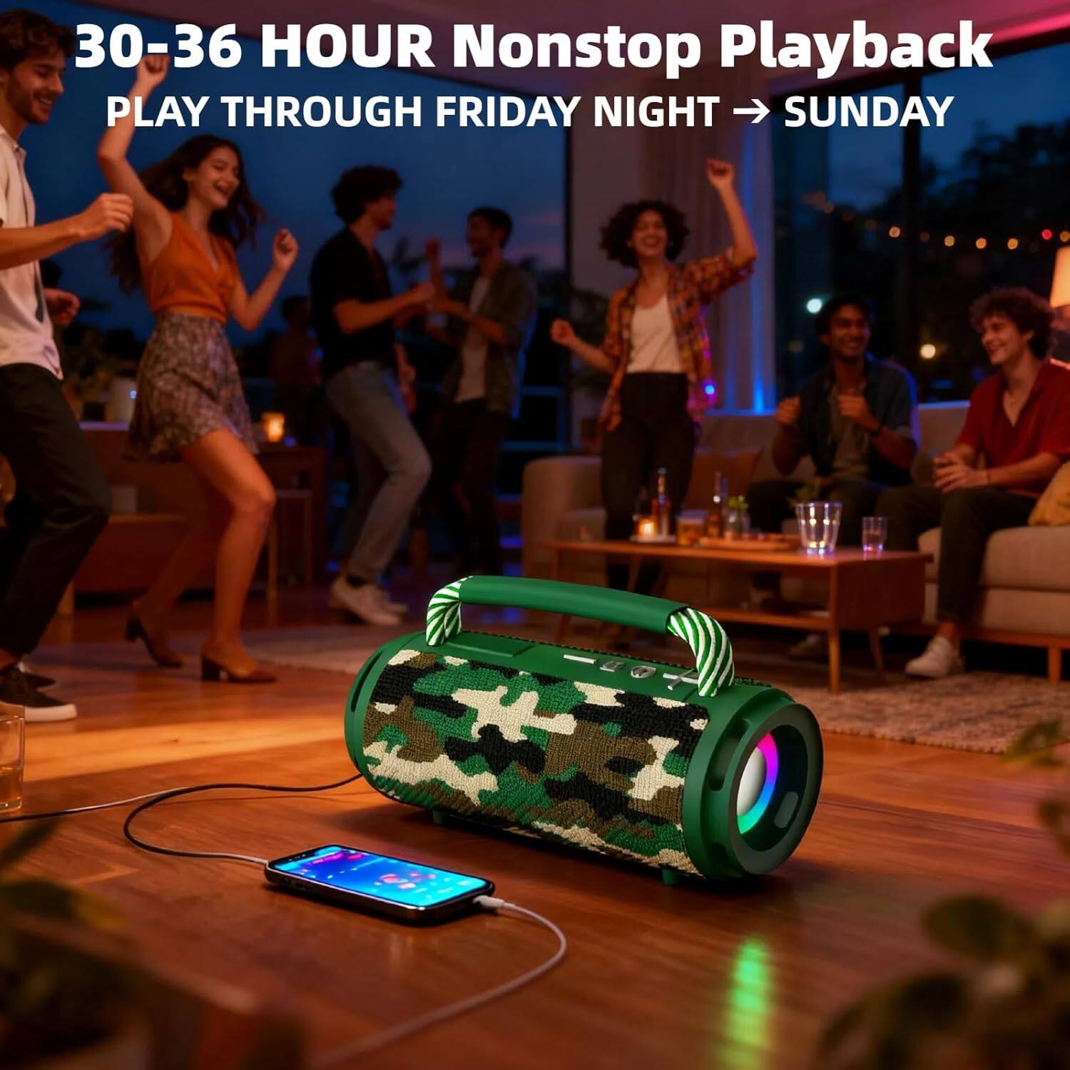30-36 HOUR Nonstop Playback  
PLAY THROUGH FRIDAY NIGHT → SUNDAY