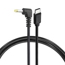 Unique Bargains - USB C to DC Power Cable, 20V 3A 60W, 4.0x1.7mm, PD Trigger for Laptop, Monitor, Security Camera - Black