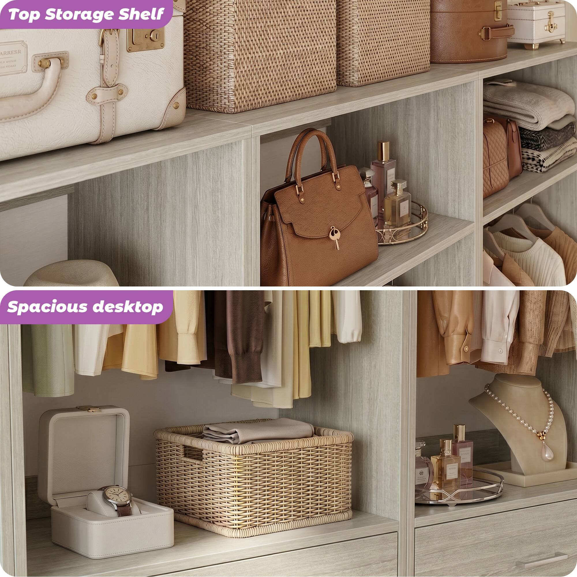 Top Storage Shelf

Spacious desktop