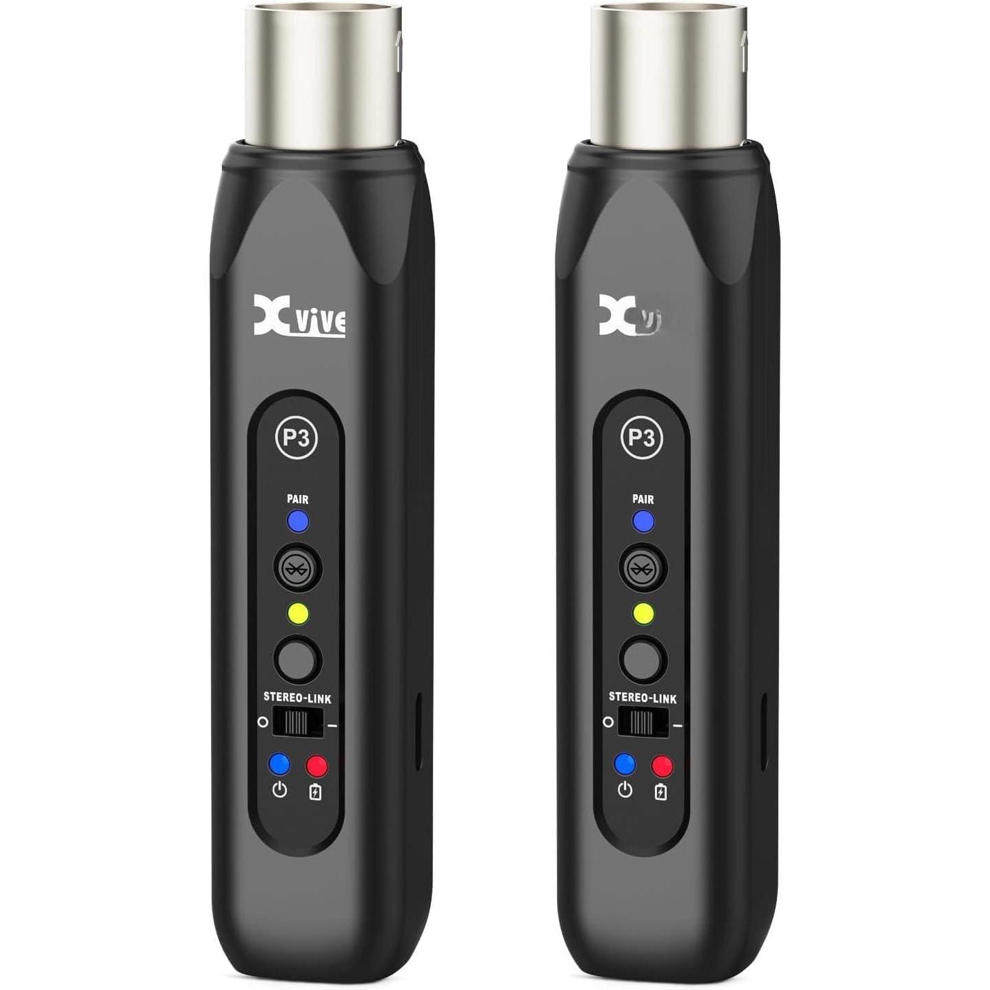 Pacoar Cade - Wireless Xlr Receiver Adapter Speakers Audio Mixer Systems Rechargeable - P3D STEREO