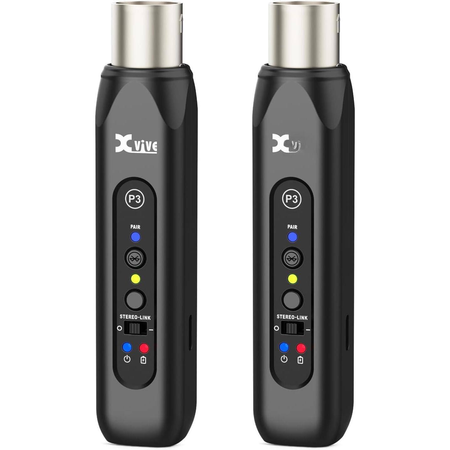 Pacoar Cade - Wireless Xlr Receiver Adapter Speakers Audio Mixer Systems Rechargeable - P3D STEREO