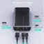 The text on the image is grouped and corrected as follows:

3 Outputs & 1 Input: Simultaneous multi-device charging
AUKEY USB-C2 Out: 30W USB-A3 Out: 22.5W Out: . AUKEY USB-C1 In/Out: 30W AUKEY 2 in/Out PD AUKEY USB-C2 In/Out: 30W AUKEY USB-C1 In/Out: 30W