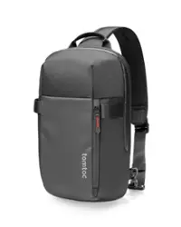 tomtoc - Navigator-T24 One Shoulder Backpack Crossbody EDC Daypack Sling Bag Chest Shoulder Bag,  Water-resistant S - Black - Front_Zoom